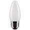 6Pk - Satco 4w B11 LED 2700K Medium Base Frosted Dimmable - 40w equiv